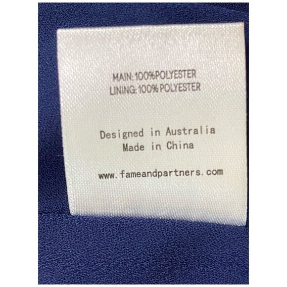 Fame and Partners NWT $279 Blue Pink Floral Gown Maxi Dress Plunging V-Neck 2 - Picture 12 of 14